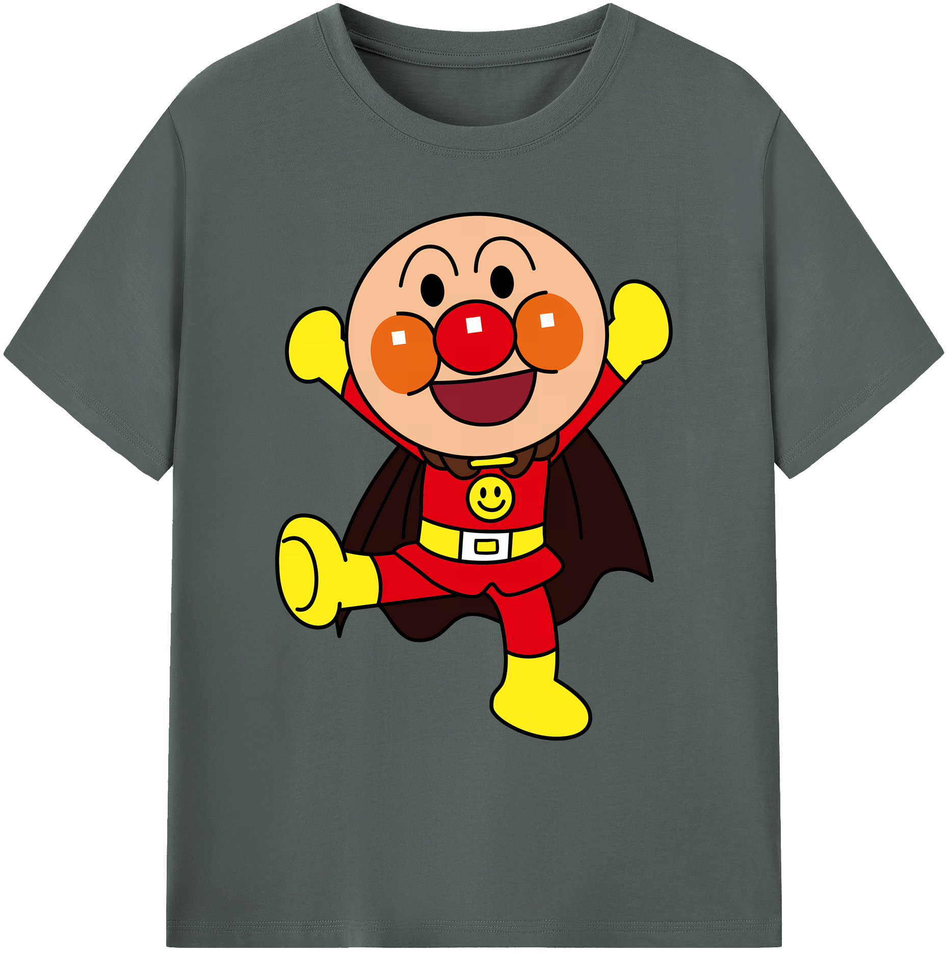 （画像用） アンパンマン Anpanman 綿100％ メンズ半袖Tシャツ｜肌触りやわらか＆通気性